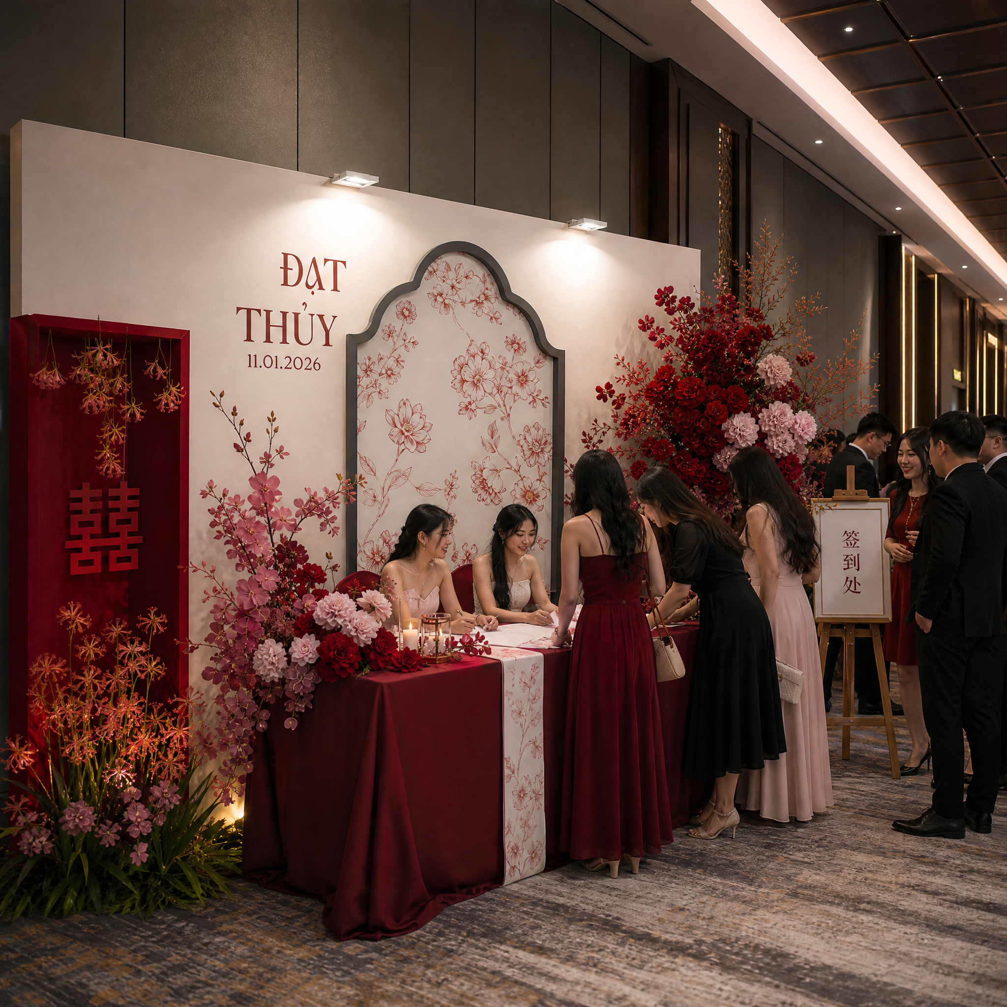婚礼签到台