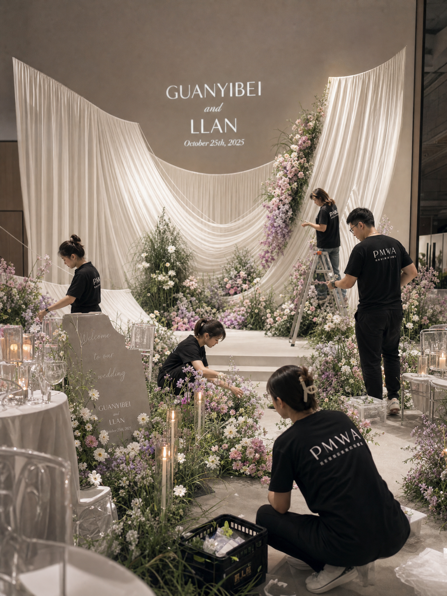 户外婚礼布置 婚礼策划策划 户外草坪婚礼 婚礼搭建 婚礼效果图