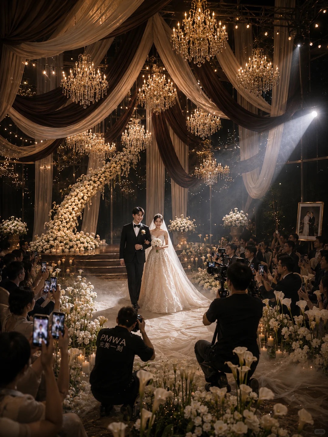 室内婚礼策划 婚礼布置 咖色婚礼策划 高端婚礼设计 婚礼花艺设计 6